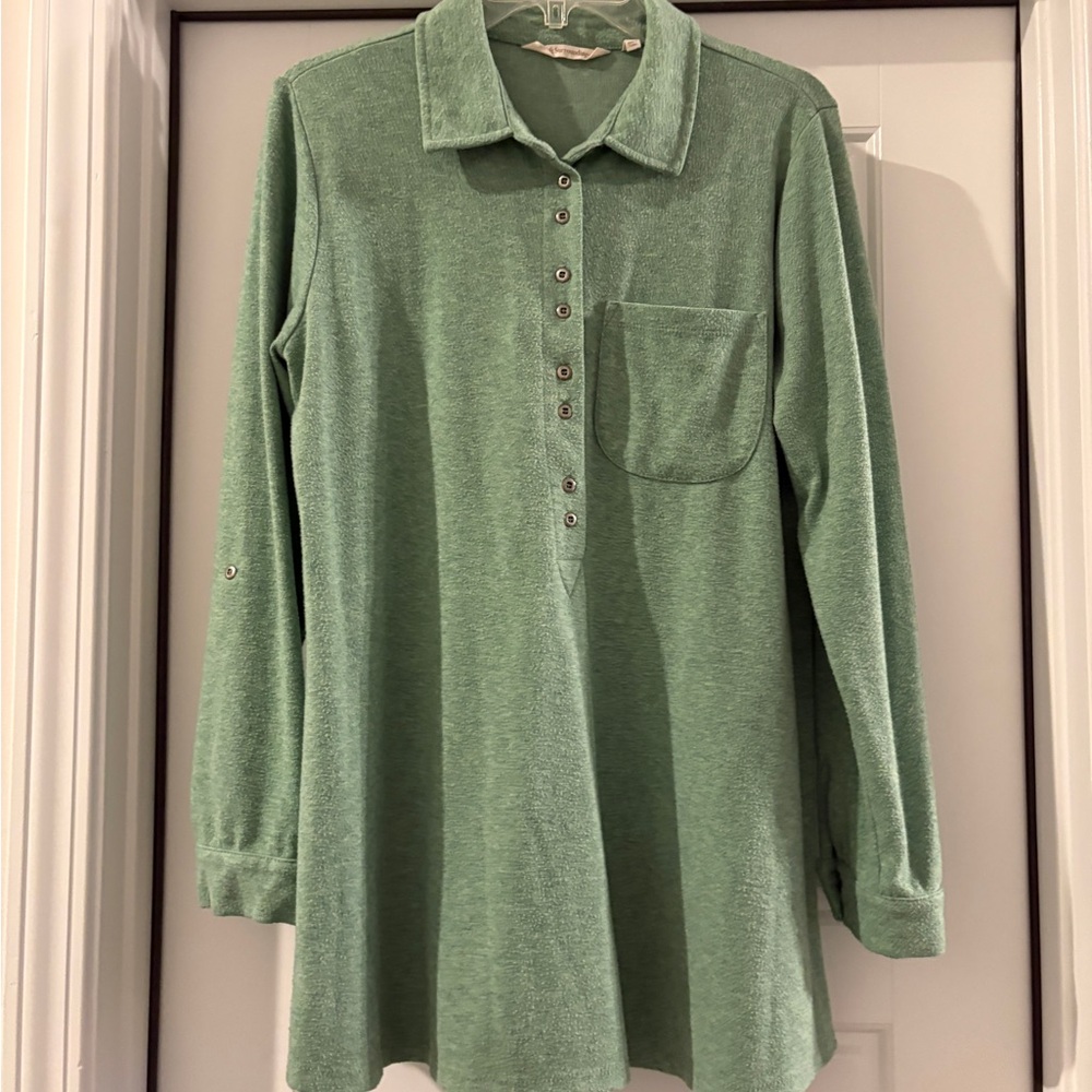 Soft Surroundings Sage Green Tunic Top